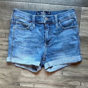 Hollister Women's Light Blue Jean Shorts